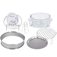 thumbnail image 3 of Classic Cuisine 12-17 Quart 1200W Halogen Tabletop Oven - White, 3 of 5