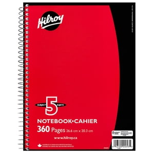 Hilroy® 5 Sujet 360pg Carnet