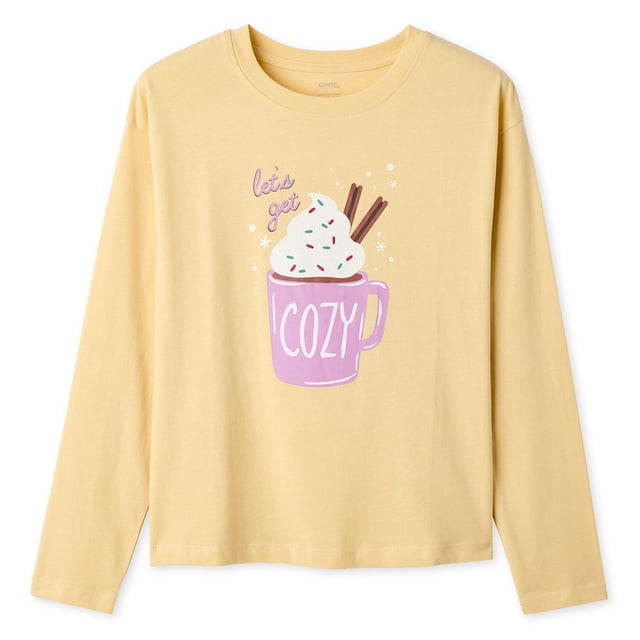 George Girls' Long-Sleeve Graphic T-Shirt