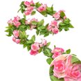 thumbnail image 1 of Artificial Rose Garland Hanging Simple Faux Rose Vine Floral Garland Decoration, 1 of 10