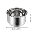 thumbnail image 2 of Bol Intérieur Fonctionnel pour Cuiseur à Riz en Acier Inoxydable 304, Répartition Uniforme de la Chaleur, Revêtement Antiadhésif Durable, Bol de Remplacement, Usage Cuisine, 2 of 7