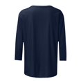 thumbnail image 4 of Daisyyozoid T-Shirt de Pâques Joyeuses pour Femme Col Rond Haut à Manches Longues Haut à Manches Longues Col Rond T-Shirt, 4 of 5
