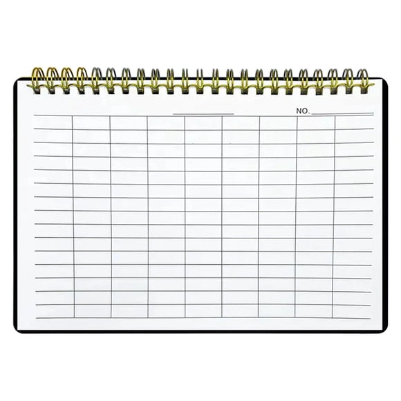 Dvkptbk Coiled Universal Notepad Coil-Bound Notebook Blank Checked Pattern Notebook with 60 Pages and Available In Horizontal and Vertical Versions Coiled Universal Notepad