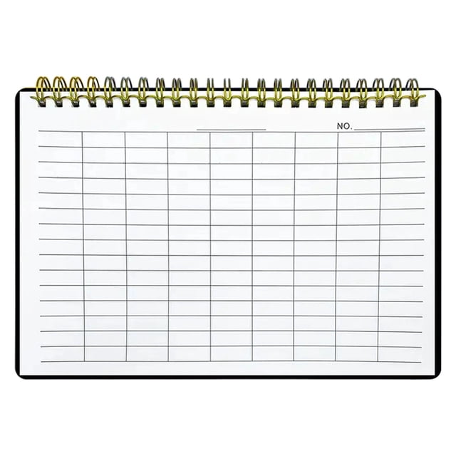 Cahier à Spirale en Papier Graphique 60 Feuilles Disposition Horizontale Ou Verticale pour Notes de Bureau