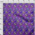 thumbnail image 3 of oneOone Rayon Purple Fabric Abstracts Sewing Material Print Fabric By The Yard 56 Inch Wide, 3 of 5
