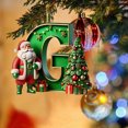 thumbnail image 3 of Nilvkv 26 Letters Christmas Tree Decoration Pendant Christmas Tree Ornaments Personalized DIY Christmas Ornaments Christmas Decoration Xmas Tree Hanging Decor Feature, 3 of 6