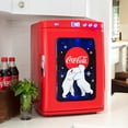 thumbnail image 2 of Coca-Cola Polar Bear 28 Can Cooler/Warmer 12V DC 110V AC Mini Fridge Red, 2 of 8