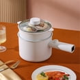 thumbnail image 2 of Electric Hot Pot With Steamer Multi Purpose Pot 1.8L Non Stick Pan Adjustable Temperature Control Pasta Electric Pot Overheat Cook Dry, 2 of 4