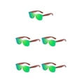 thumbnail image 3 of Decodeary Protection Wooden Fashion Colorful Lens Options Lightweight Frame green 5Set, 3 of 6