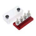 thumbnail image 4 of jinwen Barre de Bus 600A Bloc de Distribution d'Alimentation 4x Vis de Terminal 3/8 Pouces Robuste avec Rouge, 4 of 9
