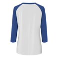 thumbnail image 4 of Birdeem Blouse pour Femmes Mode pour Femmes T-Shirt Imprimé Manches 3/4 Blouse Col Rond Hauts Décontractés, 4 of 12