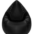 thumbnail image 1 of Gouchee Home Sambre Black Bean Bag Chair – Soft Velvet Polyester Fabric with Polystyrene Bead Filling, Suitable for Adults and Teens, Lightweight & Portable Seating for Dorm or Living Room, 1 of 7