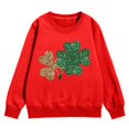 thumbnail image 4 of Pull à Oreilles de Chat pour Filles, Manches Longues, Sweat à Capuche Zippé, Imprimé Graphique de la Saint-Patrick, Col Rond, Manches Longues, Mignon, Épaule Tombante, 4 of 4