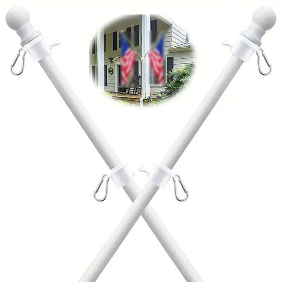 Cameland Wall Mounted Flagpole Kit With Winding 360 Degree Rotating Ring Stainless Steel Flagpole Kit Suitable For Houses Gardens Courtyards Outdoor Fences
