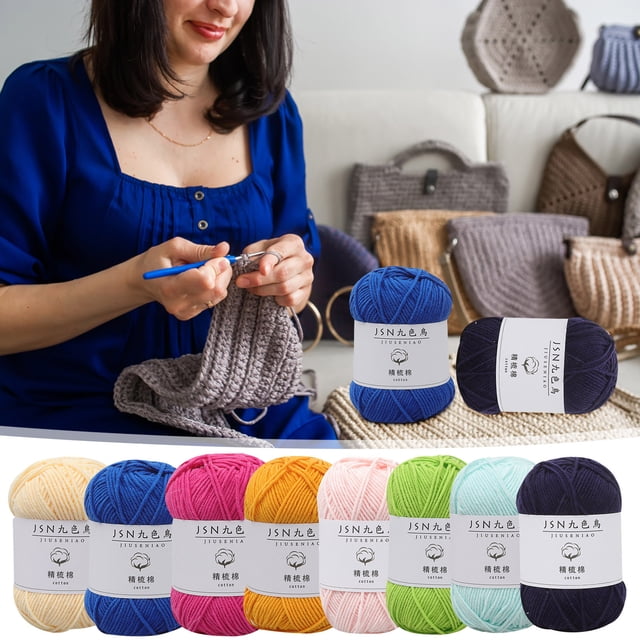 Iumwxz Throw Blankets 4 Strands of Combed Milk Cotton Thread Doll Cotton Crochet Thread Wool Ball Comforter E Cotton Reduced Price