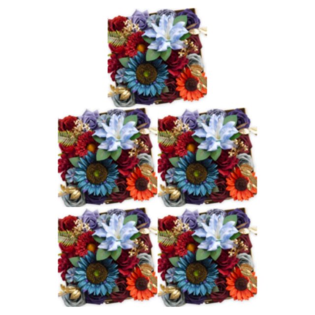 Wweixi Whimsical Blooms Low Maintenance Artificial Flower Collection Realistic 23new style LH009 5Set