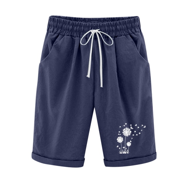Birdeem Mode Femmes Short Imprimé Moulant Taille Haute Poche Élasticité Sport Demi-Short Pantalon