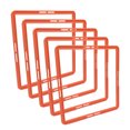 thumbnail image 3 of Agility Rings, 5Pcs 16.7x16.7x0.47in PP Multifunctional Quadrilateral Agility Training Rings Agility Training Equipment with Carrying Strap and Clip for Basketball, Football, 3 of 7