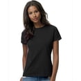 thumbnail image 1 of Hanes SL04 Womens Nano-T T-Shirt Size Large, Black, 1 of 4