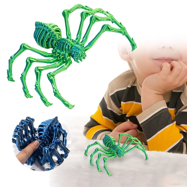 3D Printed Springy Novelty Toy Prank For Kids Halloween Party Practical Jokes Elastic Jumping