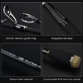 thumbnail image 3 of Portable 4-Section Spinning/Casting Fishing Rods Carbon Fiber Telescopic Fishing Pole, 3 of 8