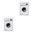 thumbnail image 2 of QualitChoice Portable Cotton Linen Drawstring Closure Bag Bedroom Large Capacity Pouch Sundries Luggage Cargo Laundry Organizer Type 2 2PCS, 2 of 6