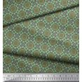thumbnail image 3 of Soimoi Modal Satin Fabric Geometric & Mandala Kaleidoscope Decor Fabric Printed Yard 42 Inch Wide, 3 of 3