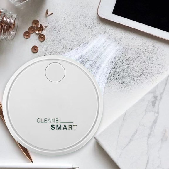Meitianfacai Aspirateur de Bureau, Mini Balayeuse à Poussière de Table Écoénergétique Sans Fil et Conception Rotative à 360° pour Clavier/maison/bureau