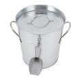 thumbnail image 1 of Beer Chiller Bin, Safe To Use Double Wall Bar Ice Tub With Ice Shovel For Restaurants Wood Color,Red,White, 1 of 8
