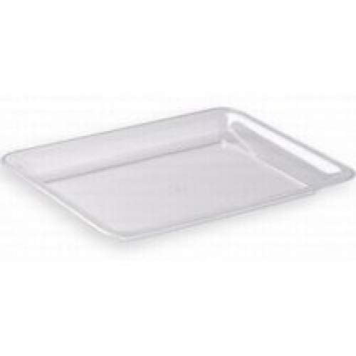Maryland Plastics Plastic 12" x 18" | Clear | Rectangular | 1 Pc. Tray, 12 x 18