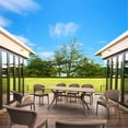 thumbnail image 2 of Compamia Daytona Chaise de Salle à Manger de Patio en Résine Aspect Osier, Brun, 2 of 16