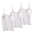 thumbnail image 1 of Timegard Womens Tank Tops with Built in Bras Scoop Neck Adjustable Spaghetti Strap Comfy Bottom Camis, 1 of 6
