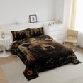 thumbnail image 3 of Erosebridal Brown Bear Bedding Full Comforter Set, Jungle Wildlife Down Comforter, Reversible, 3 of 7