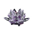 thumbnail image 1 of Birdeem Colored Crystal Glass Lotus Candle Tea Lamp Holder Buddhist Candle, 1 of 7