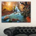 thumbnail image 1 of Tableau moderne imprimée sur toile Design Art Rivière en foret, 1 of 3