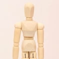 thumbnail image 4 of Wooden Puppet Ornament Mannequin Mini Toy Drawing Doll Human Figure Ornament Figure Drawing Model Manikin Figure Drawing Figure Manikin Body Movable Manikin Toy, 4 of 9