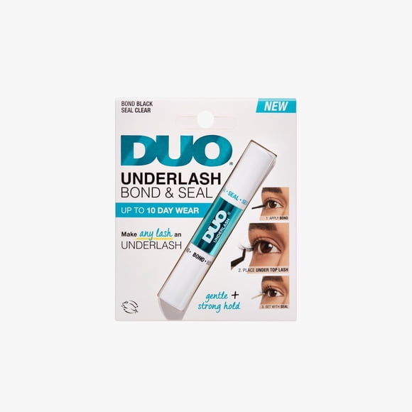 DUO Underlash Bond & Seal Glue for Up to 10 Day Wear, Bond Black and Seal Clear