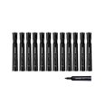 thumbnail image 2 of Universal Permanent Markers, Chisel Tip, Black, Dozen (UNV07051), 2 of 4