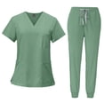 thumbnail image 2 of Female Scrub Set V Neckline Nurse Workwear for Beauty Center SPA Cosmetology S, 2 of 8