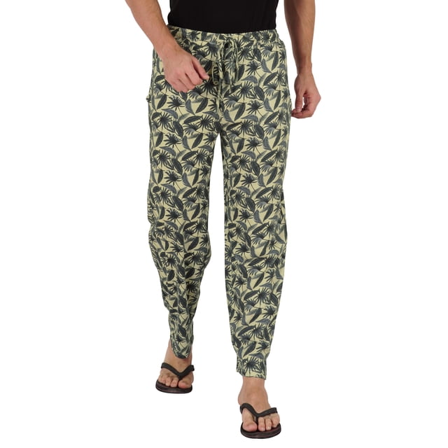 Inkmeso Pantalon de Pyjama en Coton Imprimé pour Hommes, Taille Élastique, avec Poches