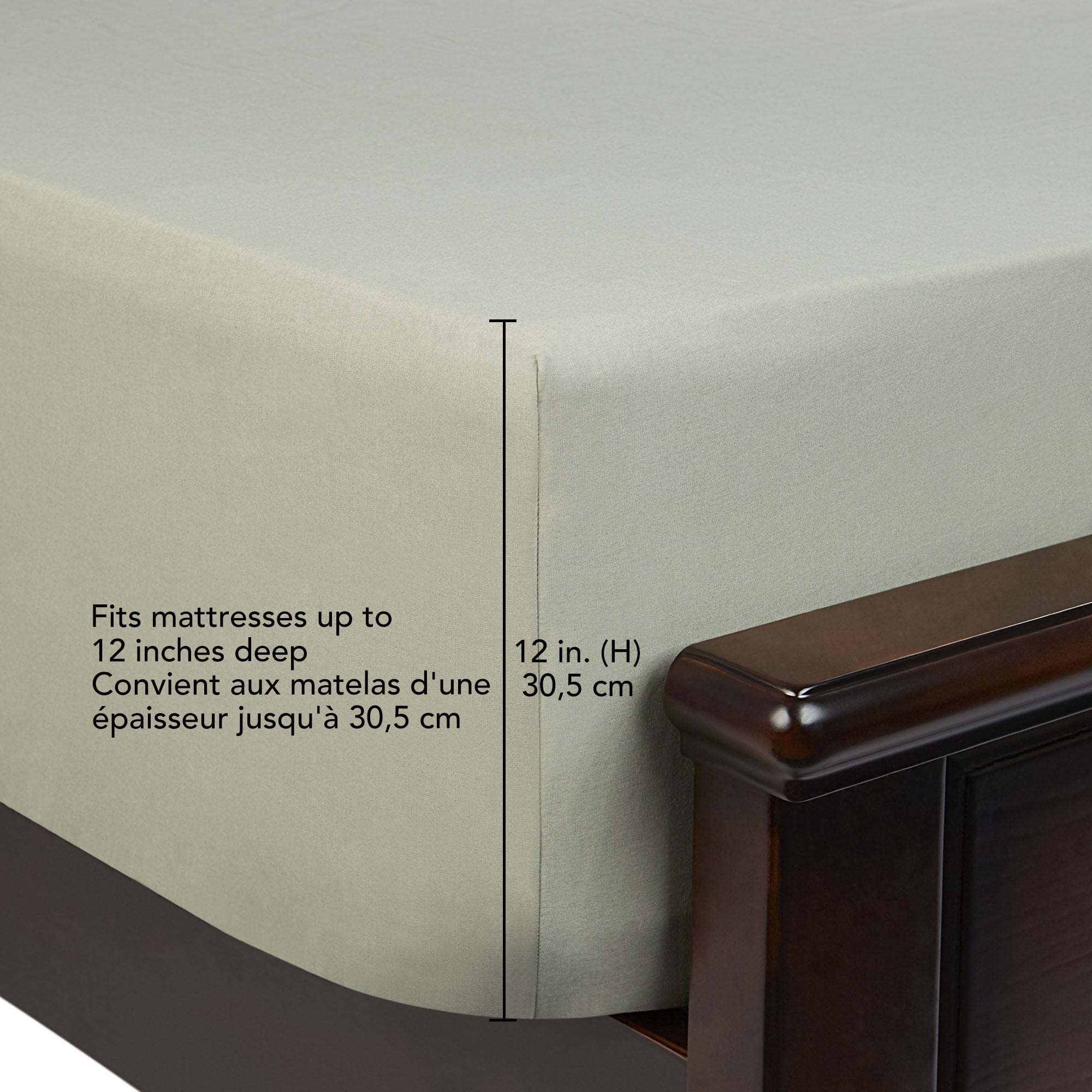 Drap-housse Zostère Mainstays, grand