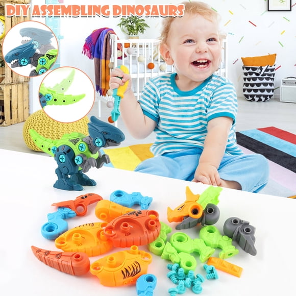 Aodebiao Mechanical Dinosaur STEM Toy Assembly Kit DIY Disassemble Puzzle Set Educational Science Building Playset ABS Safe Screw Tool Hands-On Learning Creative Decoration Gift