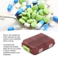 thumbnail image 4 of Travel Pill Organizer, 10 Compartments Pill Case Compact And Portable Pill Box Dispenser For Purse Vitamin Fish Oil Compartments Container Medicine Box, 4 of 8