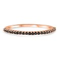 thumbnail image 1 of 1/10ct Treated Black Diamond Stackable Ring 14K Rose Gold, 1 of 2