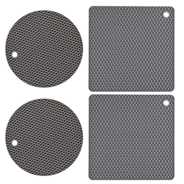 Summer Savings Kcavykas Kitchen Goodies,Mat Set Silicone Heat insulation Table Mat Kitchen Pot Scalding Mat Kitchen Mat Casserole Mat Oven Heat insulation Mat