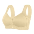 thumbnail image 1 of Timegard Womens Bras Front Closure Button Wide Strap Full Support Comfort Bralette Wirefree Daily Bras, 1 of 3