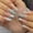 I, variant on Cute Elk Christmas Press on Nails Short Square Fake Nails Red Santa Hat French Tip Acrylic Nails with Design Glossy Winter Xmas Glue on Nails for Women DIY Holiday Manicure