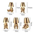 thumbnail image 5 of Mistaha Golden Lampe de Table Thinker avec Commande Tactile, Fonction à Intensité Réglable et Design Unique pour Pose Assise - Matériau en Résine, Câble de Chargement USB - Décor Moderne pour Chambre, Salon, Salle de Lecture, 5 of 5
