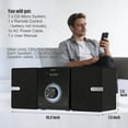thumbnail image 3 of Compact Stereo System Speakers with CD Player, Bluetooth, FM Radio, Aux-in, USB-in, Earphone Jack, DSP-Tech, Remote, 30W Crisp-Sound Shelf Stereo Sys, 3 of 8