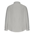 thumbnail image 4 of GigrtiJin Chemise en Lin pour Homme à Boutons, Manches Longues, Col à Revers, Chemises Unies, Mode Décontractée, Confortable, Chemises Amples, 4 of 6